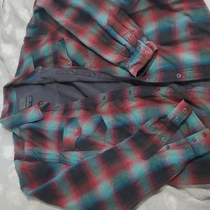 Men's Prana insulated flannel shirt jacket, M